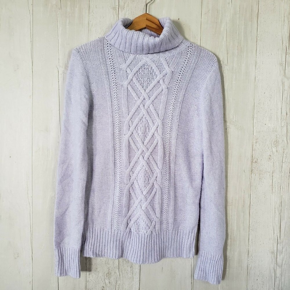 J.Crew Womens Turtleneck Sweater Small Lavender…